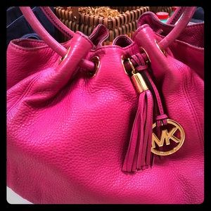 Pink Leather MK & Wallet